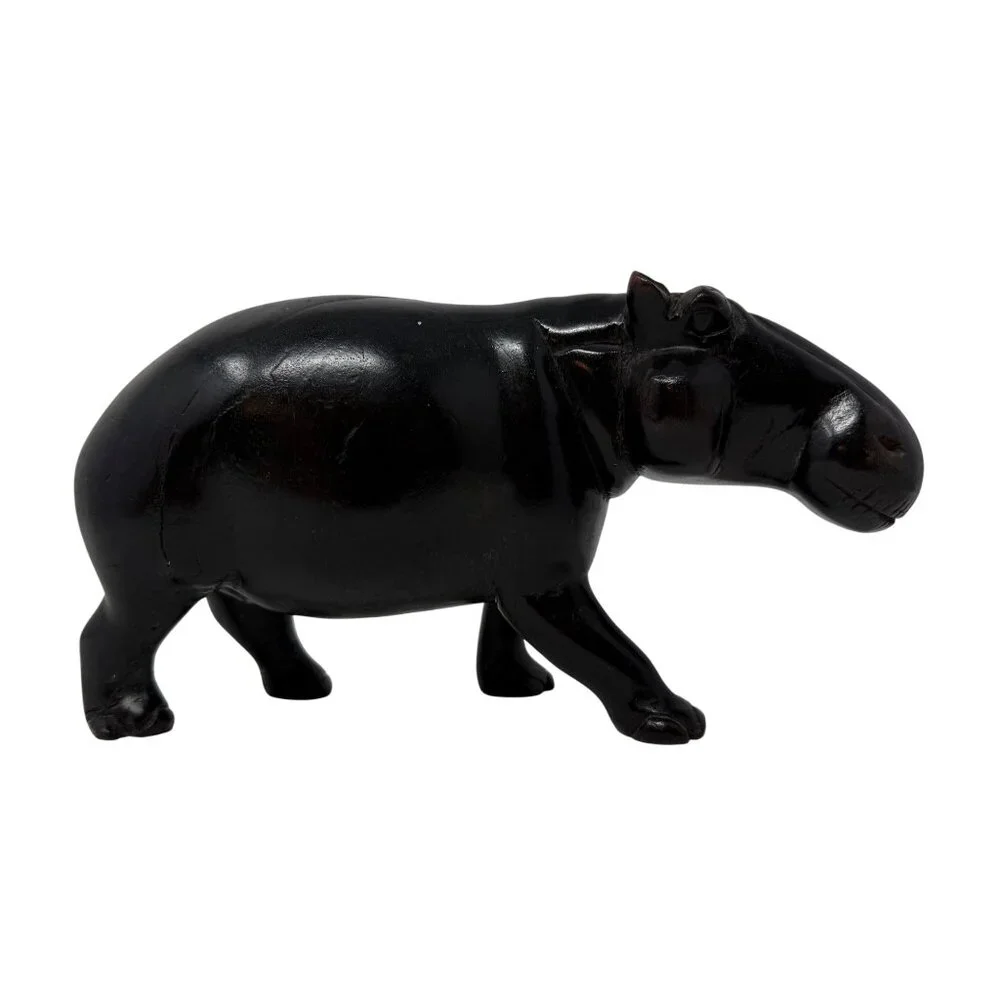 Vintage‎ Ironwood Hippo Figurine 8